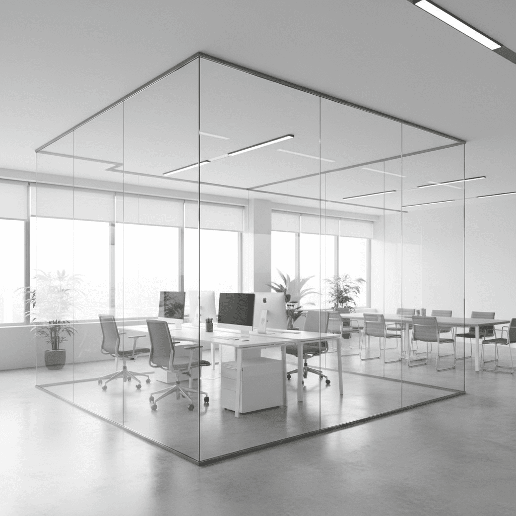 Commercial glass wall system