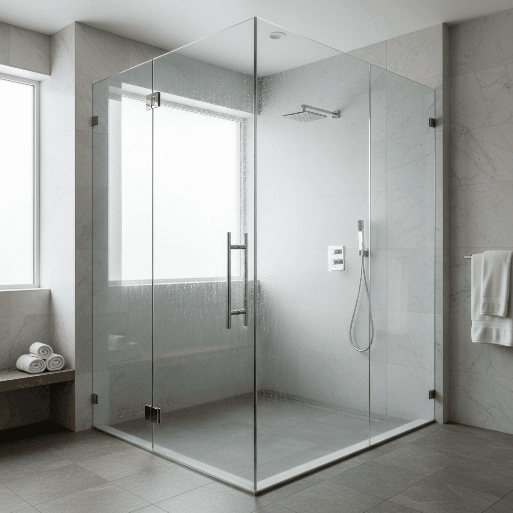 Walk-in shower enclosure