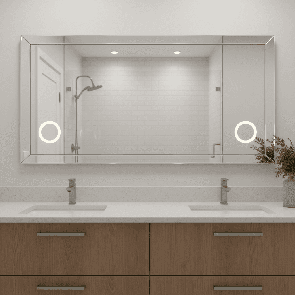 Custom mirror installation